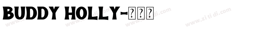 BUDDY HOLLY字体转换